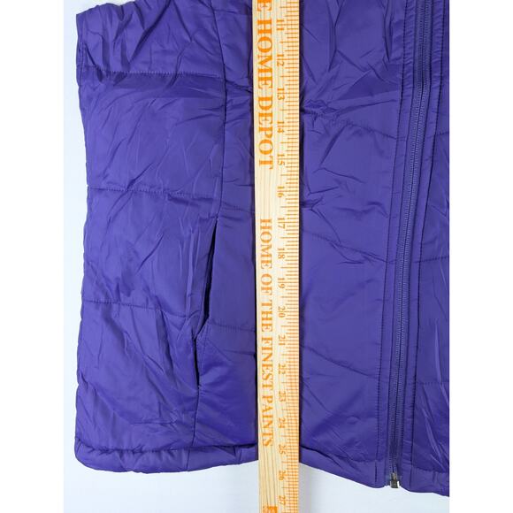 NFL Minnesota Vikings Vest Womens Large Reversible Sherpa Puffer Vest NWOT - Picture 3 of 7